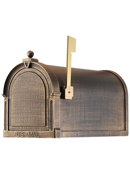 Berkshire Curbside Mailbox in Hand Rubbed Bronze.